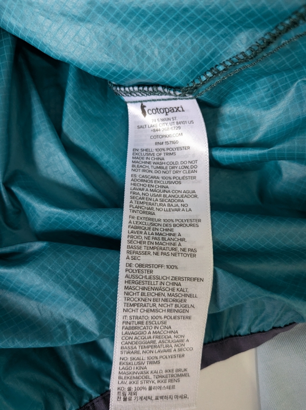 Cotopaxi Teca Half-Zip Windbreaker - Spruce Multi - Women's XS #160 - Picture 8 of 9